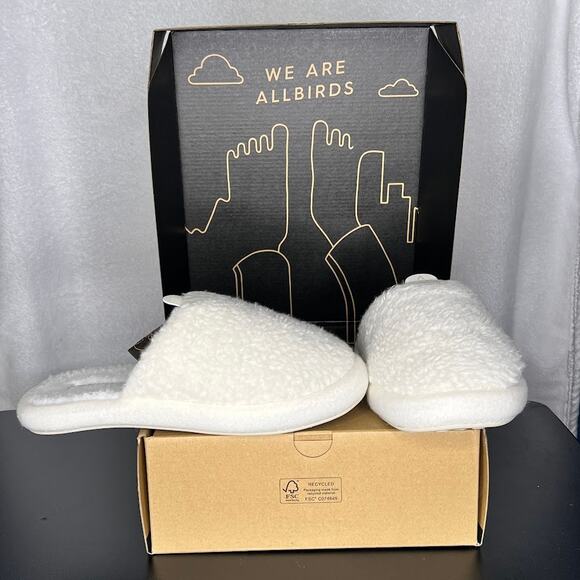 Allbirds (Medium W7-8/M6-7) Wool Dweller Fluff Slippers Slip-On Indoor Outdoor - Picture 11 of 11